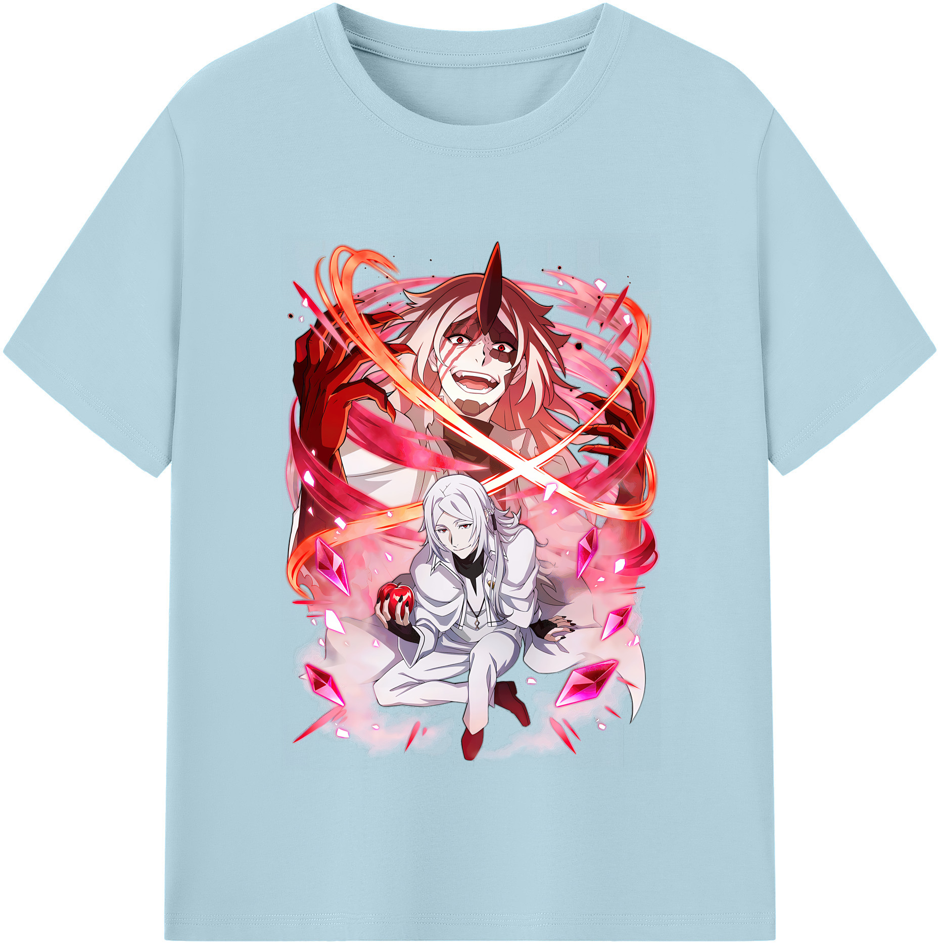 （画像用） 文豪ストレイドッグス Bungo Stray Dogs 綿100％半袖Tシャツ（フロントプリント）